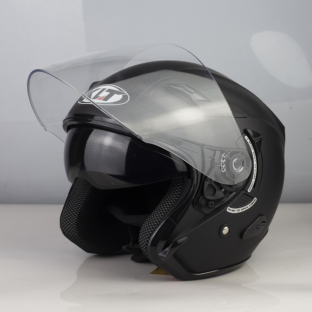 Mũ 3/4 Đầu KLT A36 - Đen Mờ